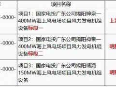 國(guó)家電投550MW海上風(fēng)電項(xiàng)目開標(biāo)：上海電氣、明陽(yáng)智能中標(biāo)！