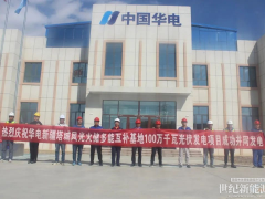 新疆單體最大光伏基地項目,并網發電